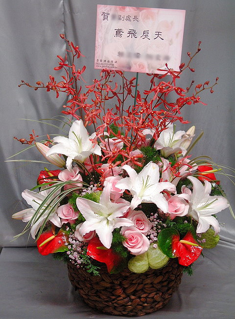 B008祝賀、陞遷盆花