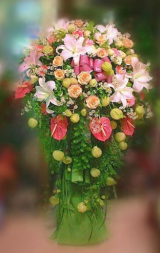 D027喜慶花籃
